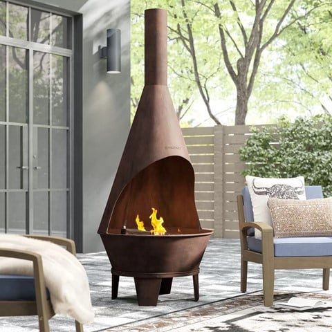 Amabell Steel Outdoor Chiminea
