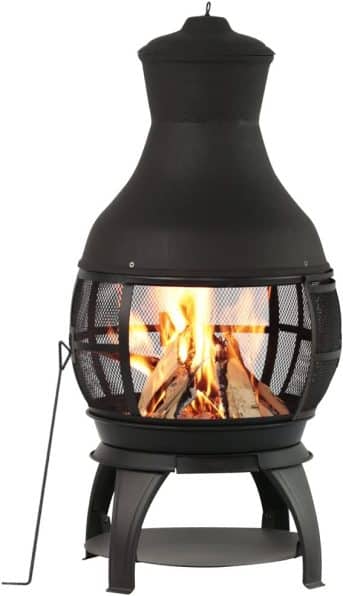 Bali Outdoors Cast Iron Chiminea Outdoor Fire Pit