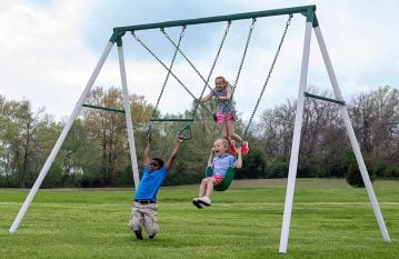 Backyard Discover Big Brutus Metal Swing Set