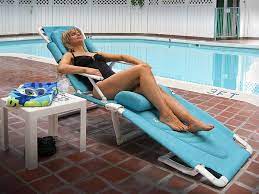 Lounger by Pool