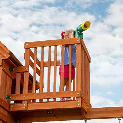 Building Imagination on Swing Set for Older Kids