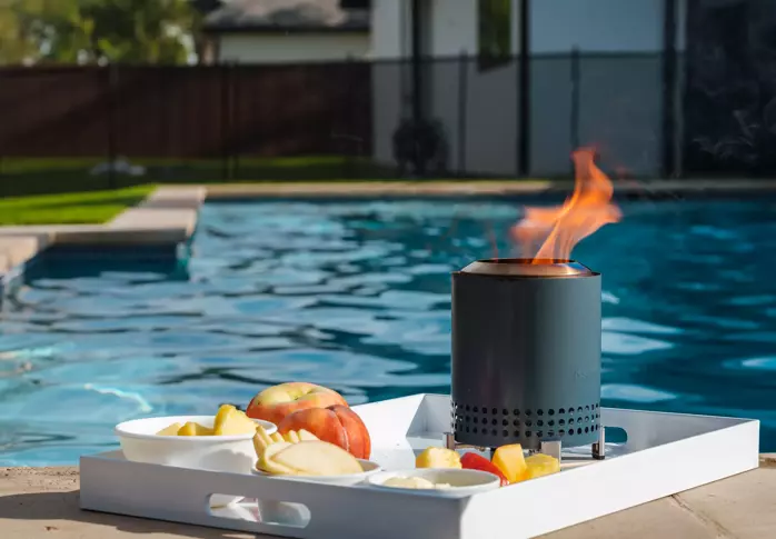 Solo Stove Mesa by Pool